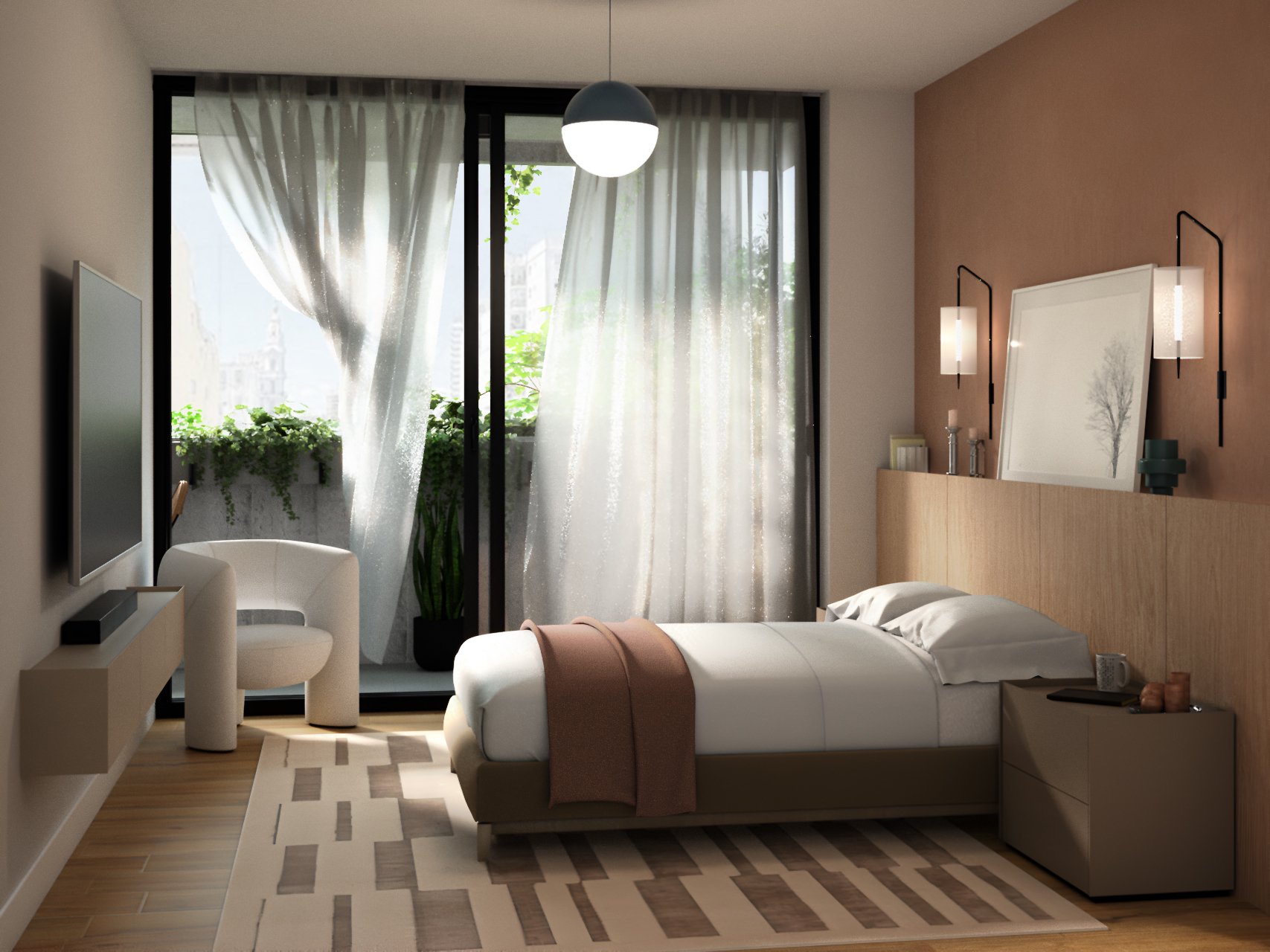 Render dormitorio principal